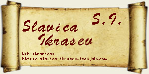 Slavica Ikrašev vizit kartica